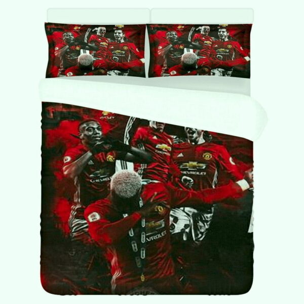 3D Manchester United Soccer Players Soccer Club Bedding Sets - Duvet Cover, Flatsheet, Pillowcases For Every Bedroom