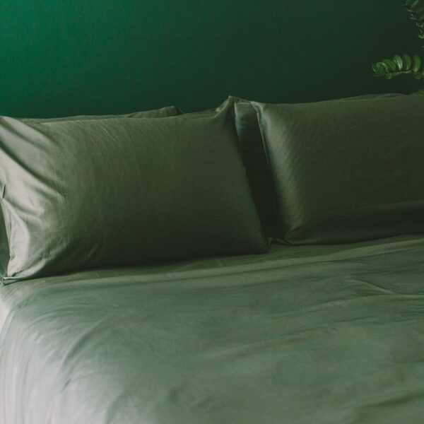 Sateen Organic Cotton Sheet Set + Pillowcases
