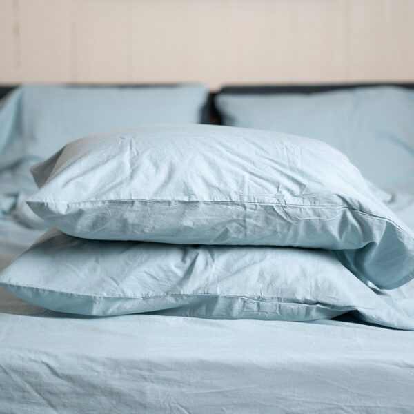 Crinkle Percale Organic Cotton Pillowcase Set