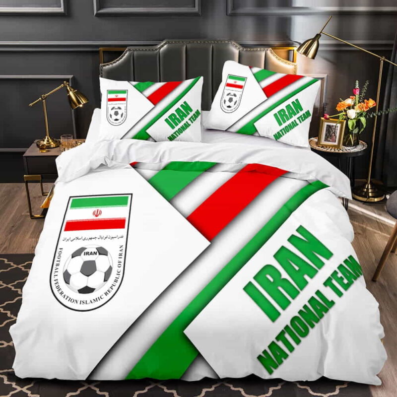 CBF Brazil France Football Team Bedding Sets Duvet Cover, Flatsheet, Pillowcase For Dad, Mom