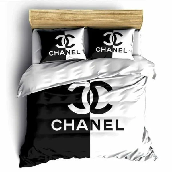 Chanel Black White Luxury Brand High-End Bedding Set Home Decorations Bedding Sets