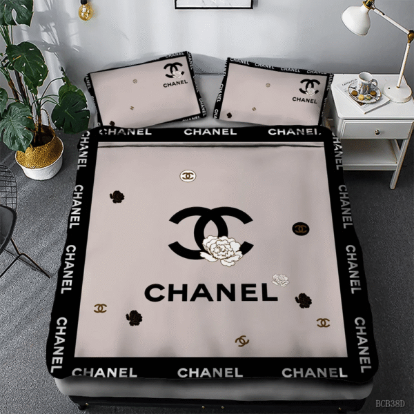 Chanel Milk Tea Grey Luxury Brand C10 Bedding Sets Duvet Bedroom Idea Sheets Bed  Blankets Covers