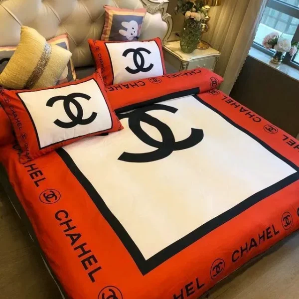 Chanel White Red 8 S Bedding Sets Sheets Bed  Bedroom Idea Covers Duvet