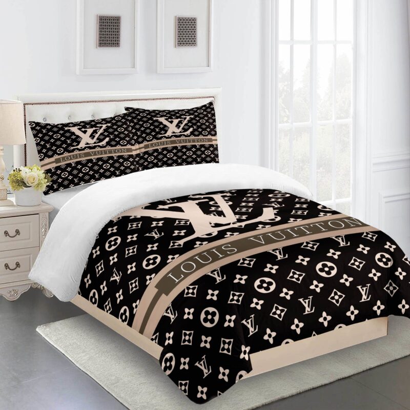 Comforter Sets Beige Brown Louis Vuitton Bedding Set Home Decoration Bedding Sets