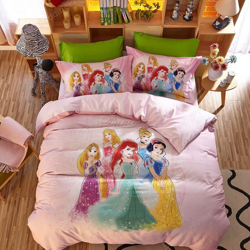 Disney Princess Friendship Adventures Bedding Set For Girls Duvet Cover & Pillow Cases