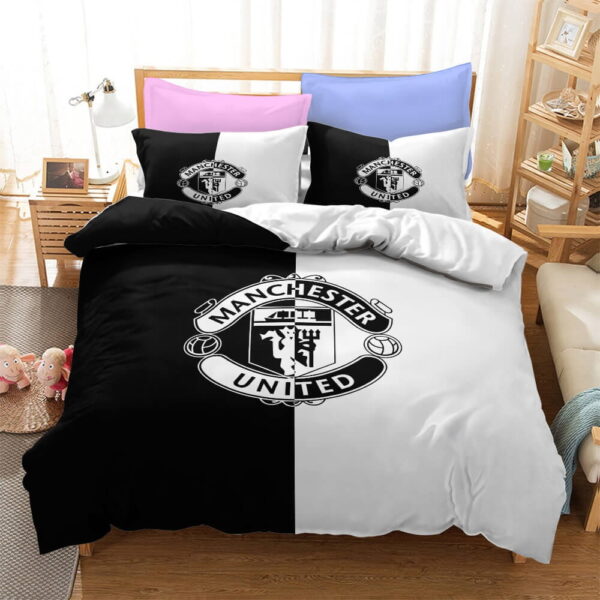 Football Team FCB Bedding Sets Gift For Birthday, Halloween, Christmas, Thanksgiving