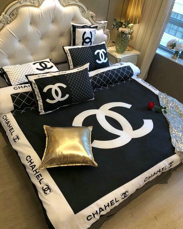 Luxury Cn Chanel Type 90 Luxury Brand S Bedding Sets Duvet Blankets Sheets Covers Bed  Bedroom Idea Home Decor