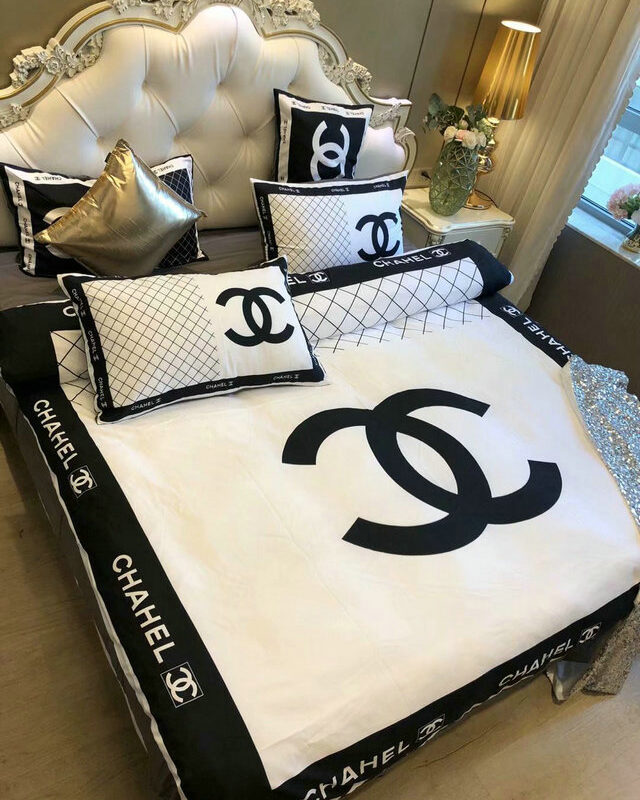 Luxury Cn Chanel Type 91 Bedding Sets Duvet Cover Luxury Brand Bedroom Sets Bedding Sets