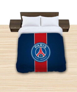 Paris Saint-Germain F.C Football Club Reversible Duvet Cover, Flastsheet, Pillowcase Bedding Set Gift For Fans, Black Friday, Christmas