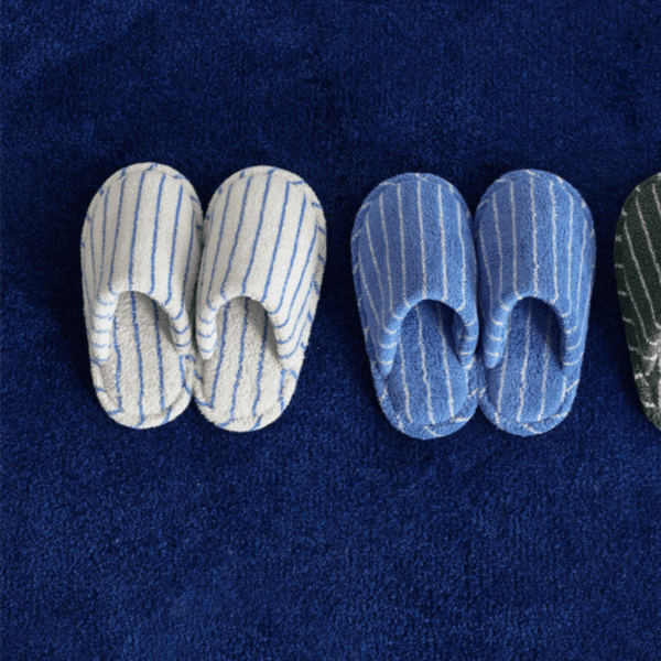 Thin Striped House Slippers