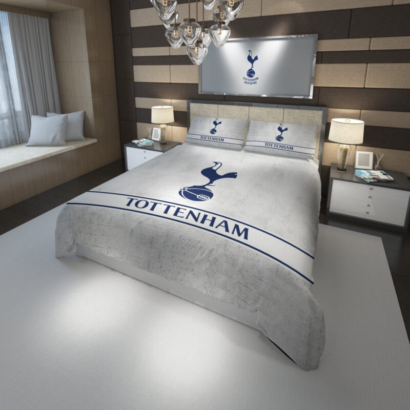 Tottenham Hotspur Fc Football Club Inspired Bedding Set#1 (Duvet Cover & Pillowcases)