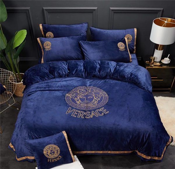 Versace Blue S Luxury S Bedding Sets Blankets Sheets Bedroom Idea Duvet Bed  Covers