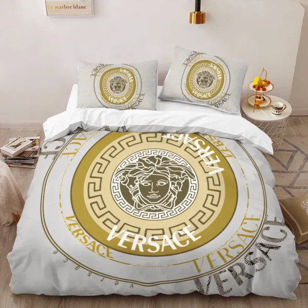 Versace New Logo Limited Edition Luxury Brand High-End Bedding Sets Lv, For Home Best Luxury Bedding Sets