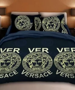 Versace Printed Bedding Sets Quilt Sets Duvet Cover Luxury Brand Bedding Decor Bedding Sets